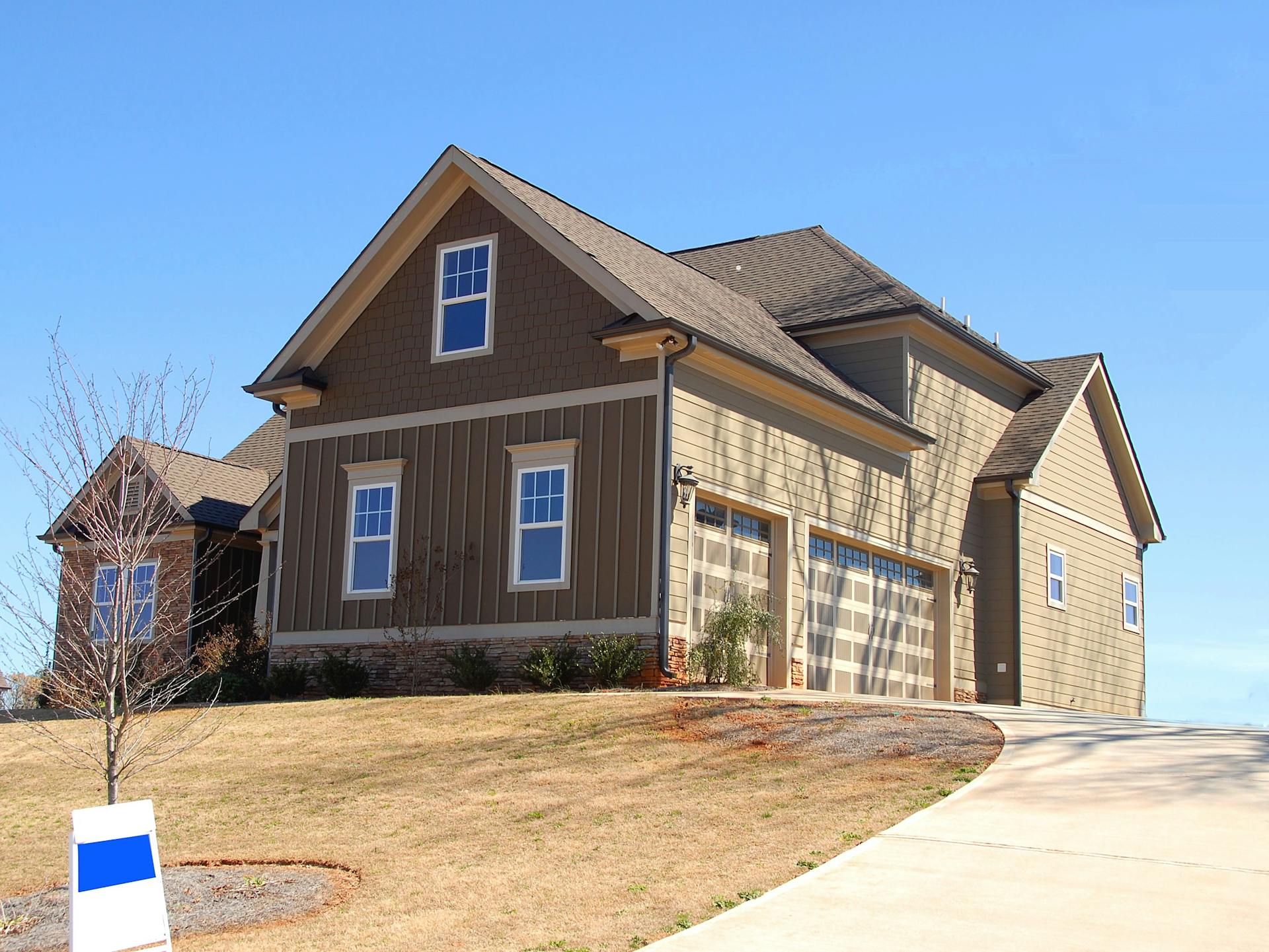 Brown House On Hill